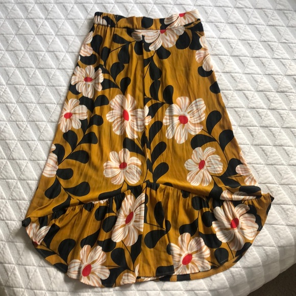 Eva Franco Dresses & Skirts - Anthropologie floral silk skirt